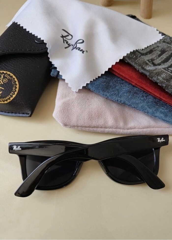 Ray Ban unisex Ray Ban deri kutu hediye güneş gözlüğü - Görsel 3