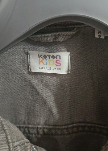 Koton Erkek Çocuk Gri Denim Düğmeli Ceket