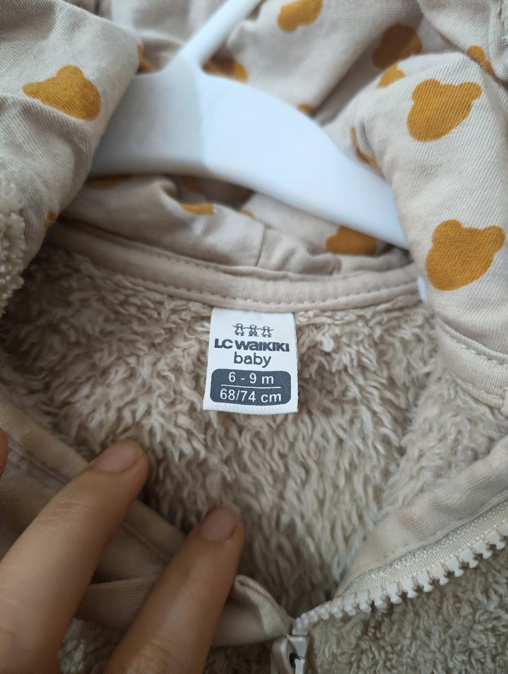 Kürklü Kapüşonlu Erkek Bebek Tulum - Görsel 2