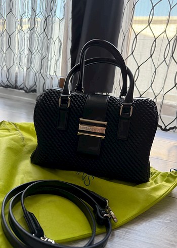 Versace Siyah Tokalı Yılan Desenli Kadın Çanta
