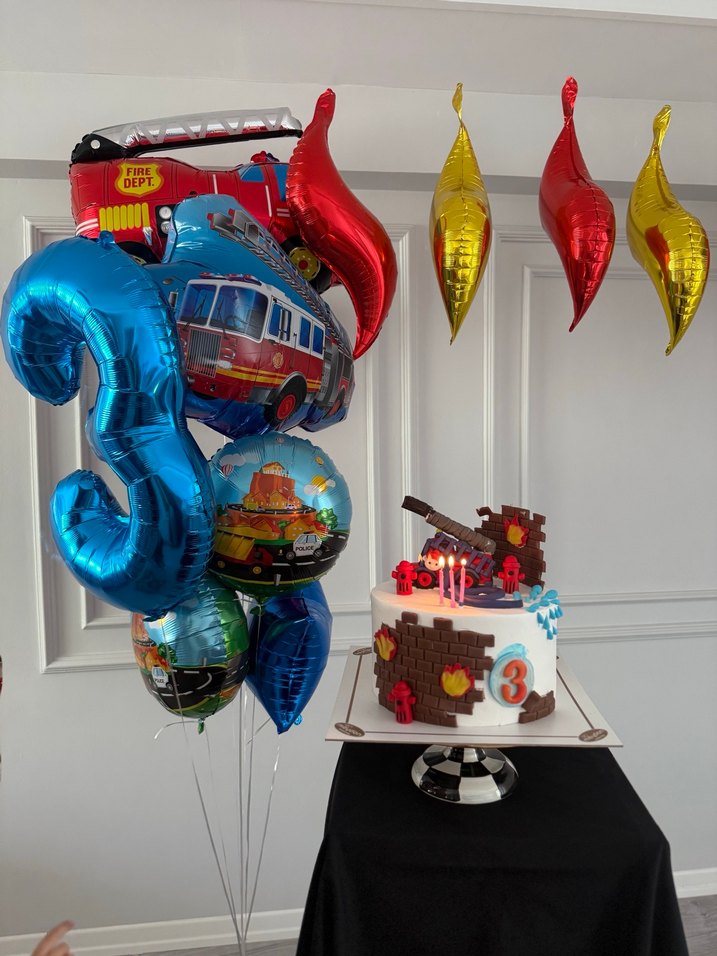 Kırmızı Altın Alev Balon Seti - Görsel 2