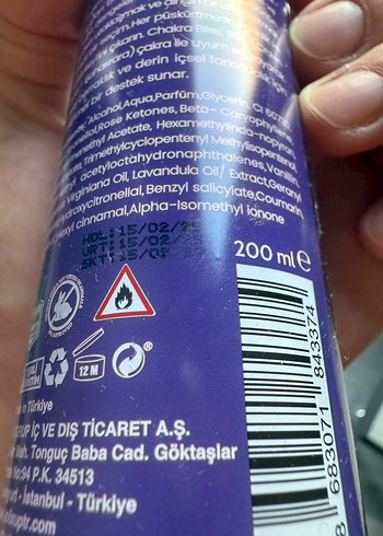 Chakra Bliss Kadın Spreyi Vanilya Kokulu - Görsel 3