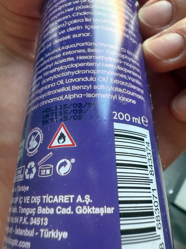 Chakra Bliss Kadın Spreyi Vanilya Kokulu - Görsel 3