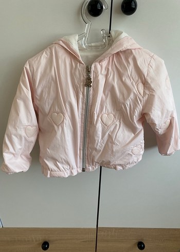 Kız Çocuk Pembe Fermuarlı Ceket - Görsel 2