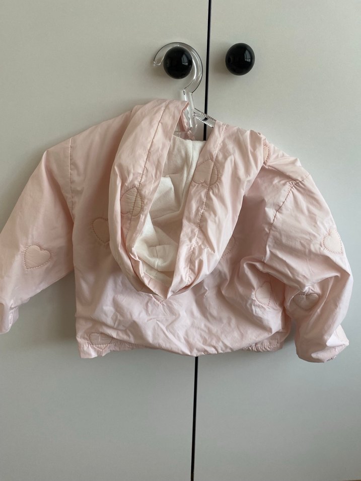 Kız Çocuk Pembe Fermuarlı Ceket - Görsel 3