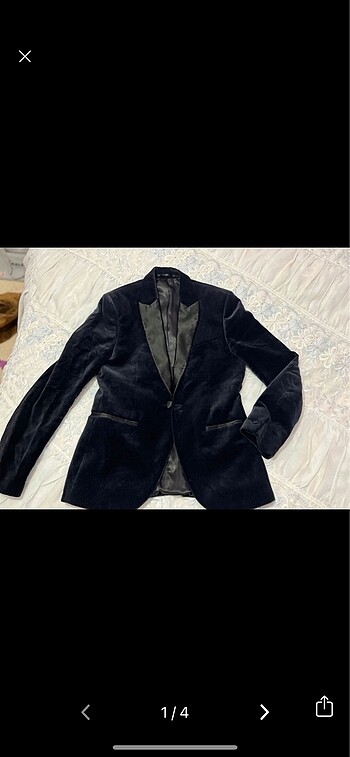 H&M kadife blazer ceket