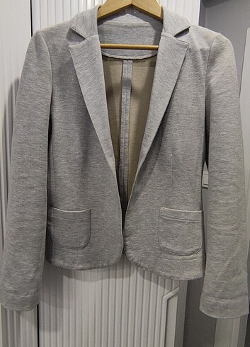 36 Beden Bayan Örme Blazer ceket