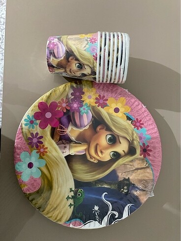 Rapunzel tabak bardak