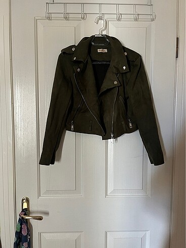 Kadife biker ceket
