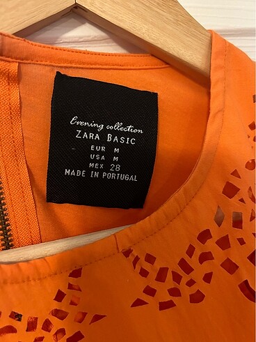 m Beden turuncu Renk Zara bluz