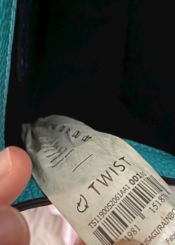 Renkli Twist Kadın Çanta Tokalı - Görsel 2