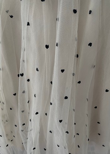 Kız Çocuk Beyaz Nakışlı Elbise - Görsel 5