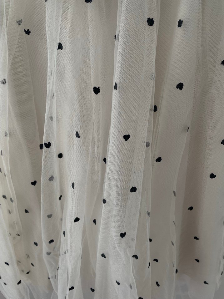 Kız Çocuk Beyaz Nakışlı Elbise - Görsel 5