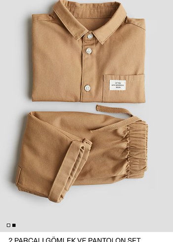 Camel Pamuklu Uzun Kollu Bebek Takımı - Görsel 2