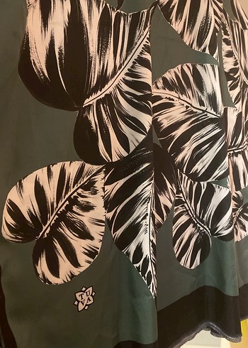 Yeşil Bohem Desenli Kadın Şal - Görsel 2