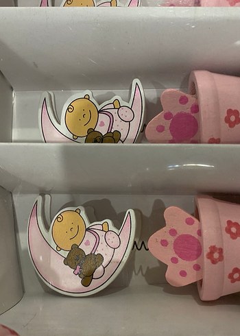 Pembe Pastel Figürlü Yenidoğan Hediyelik - Görsel 4