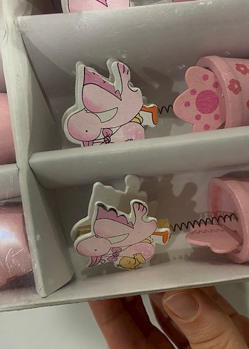 Pembe Pastel Figürlü Yenidoğan Hediyelik - Görsel 2