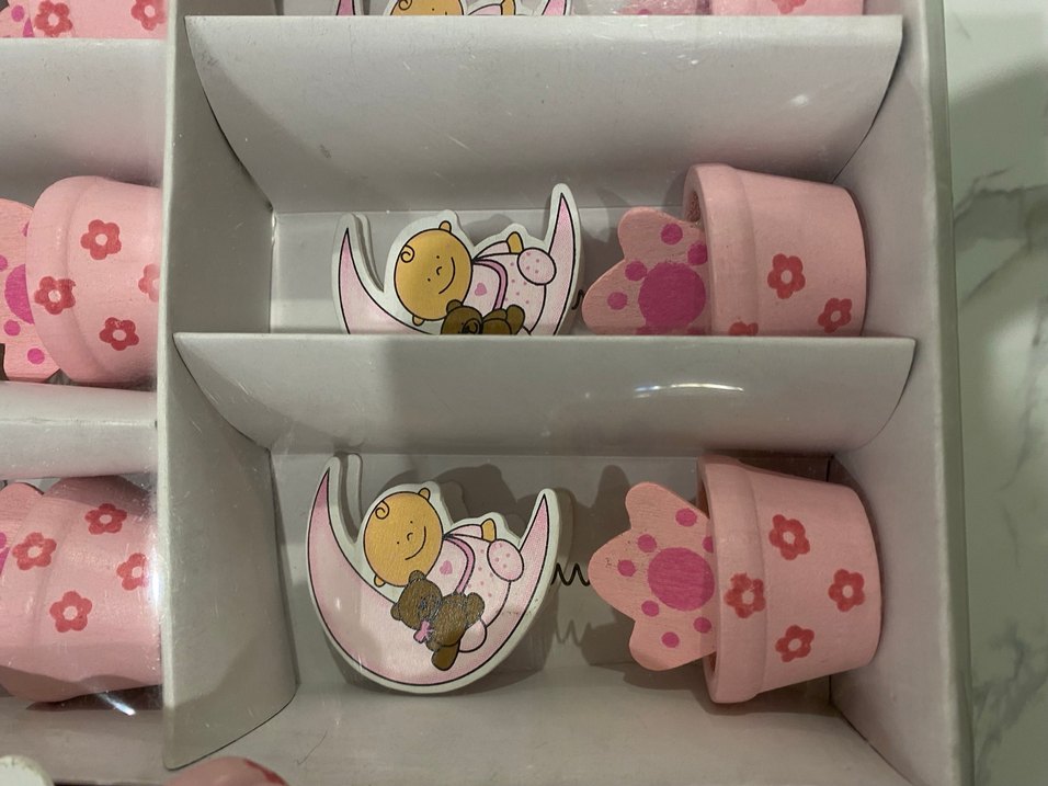 Pembe Pastel Figürlü Yenidoğan Hediyelik - Görsel 4