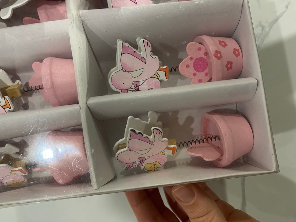 Pembe Pastel Figürlü Yenidoğan Hediyelik - Görsel 2