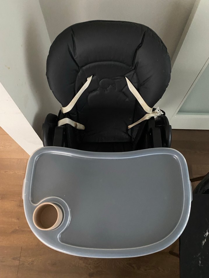 Gri Bebek Mama Sandalyesi - Görsel 2