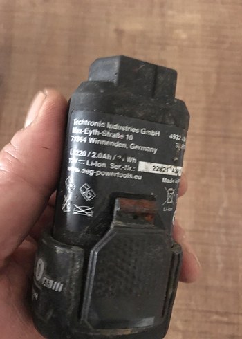 12V Siyah Profi Akülü Matkap Pili AEG - Görsel 2