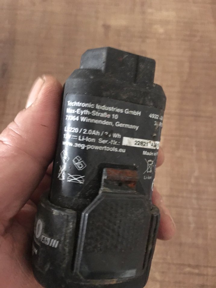 12V Siyah Profi Akülü Matkap Pili AEG - Görsel 2