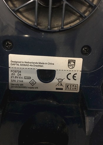 Philps şarjlı süpürge motoru çalışır vaziyette - Görsel 5