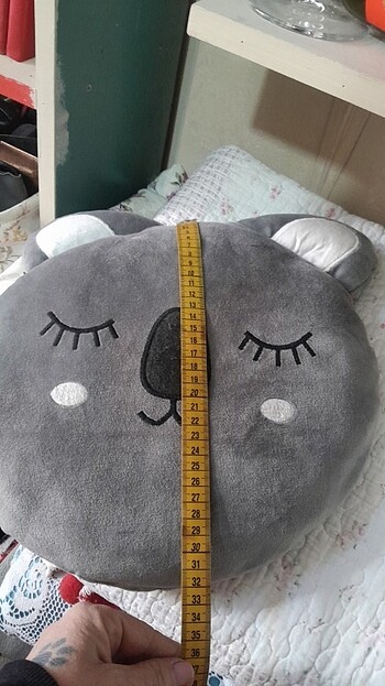  Beden gri Renk Panda yastık