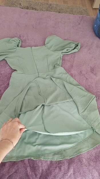 40 Beden yeşil Renk Dress