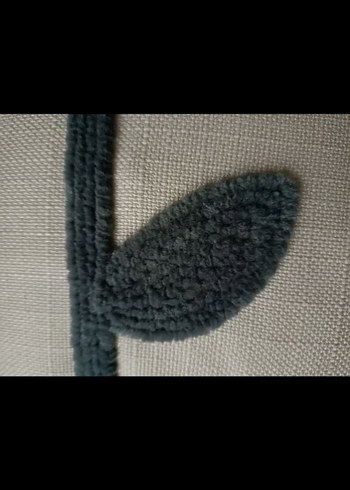 Gri Nakışlı Modern Dekoratif Yastık - Görsel 5