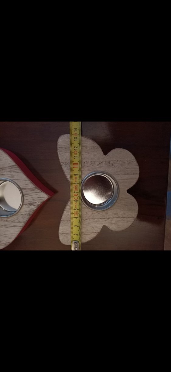 Ahşap Kalp ve Kelebek Mumluk - Görsel 4