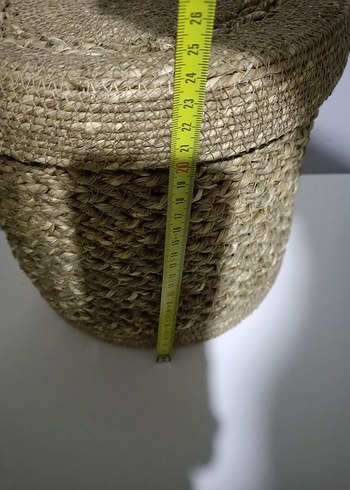 Bej Örgü Saklama Sepeti - Görsel 2