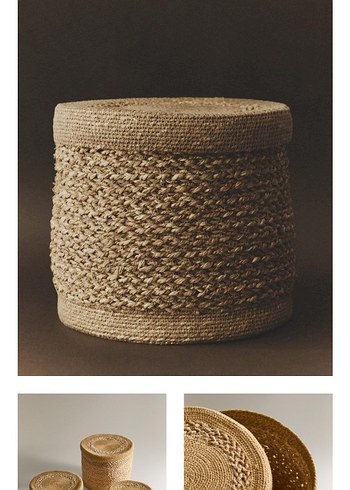 Bej Örgü Saklama Sepeti - Görsel 9