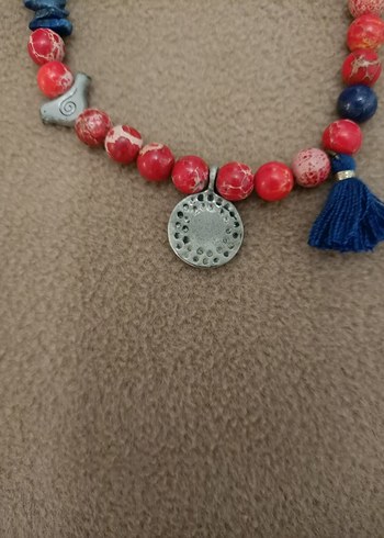 Bohem Çok Renkli Boncuklu Kolye - Görsel 3