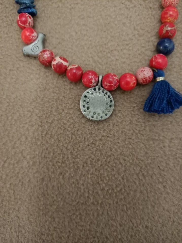 Bohem Çok Renkli Boncuklu Kolye - Görsel 3