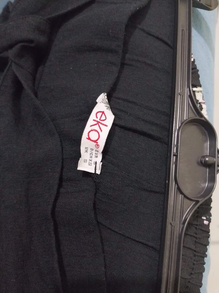 Siyah Kemerli Kadın Keten Pantolon - Görsel 3