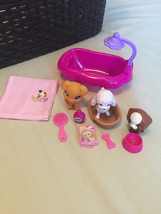 Barbie köpek banyo seti