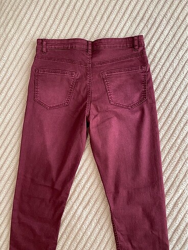 13-14 Yaş Beden bordo Renk H&M ince pantolon