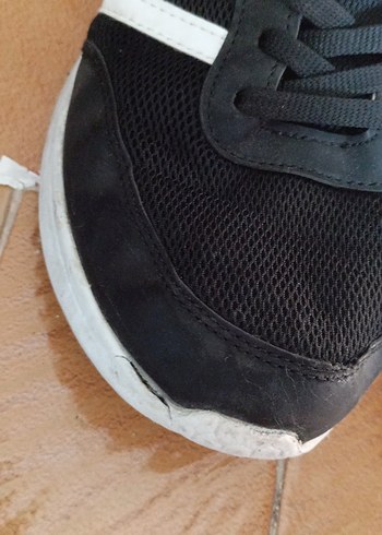 Kadın Siyah Spor Ayakkabı Velcro Bağcıklı - Görsel 2