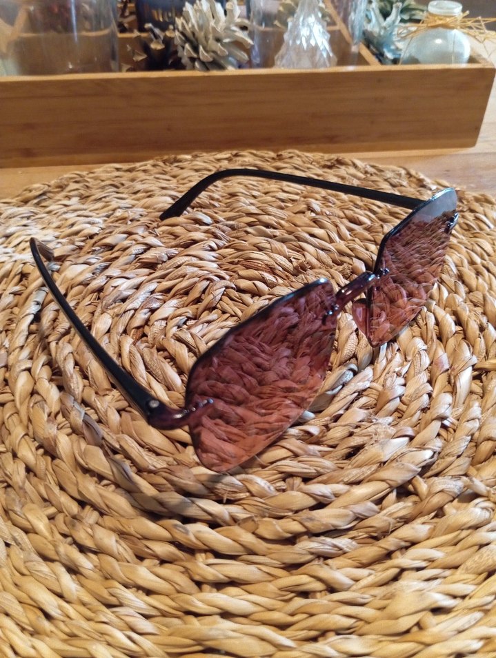 Kahverengi Pilili Bohem Kadın Güneş Gözlüğü - Görsel 2