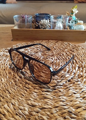 Siyah Kahverengi camlı Kadın Gözlük - Görsel 3