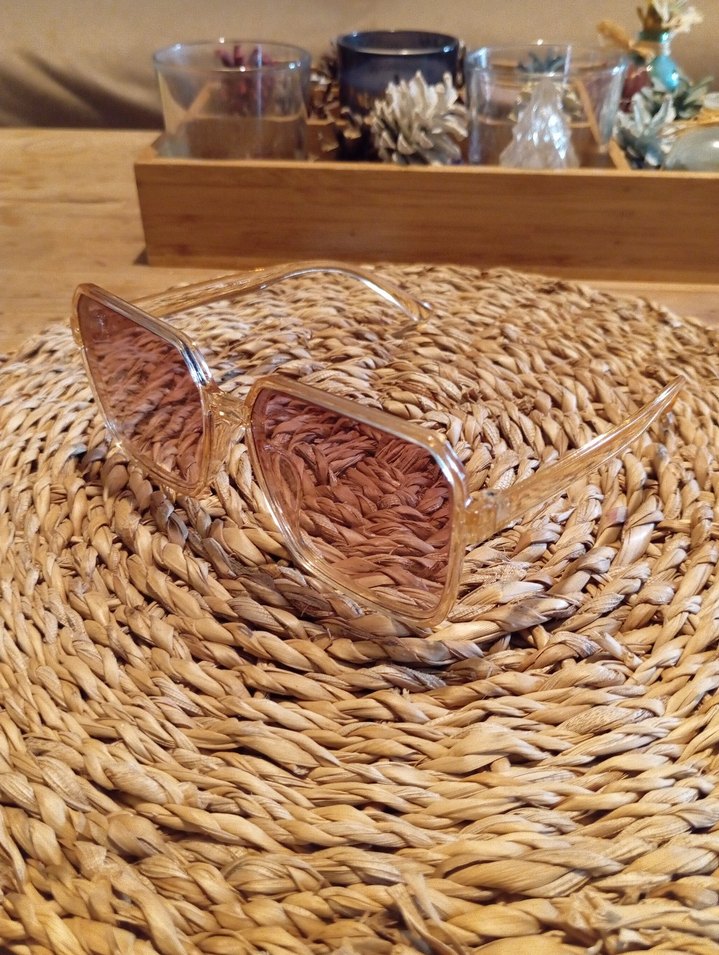 Bej Bohem Tarzı Kadın Güneş Gözlüğü - Görsel 3