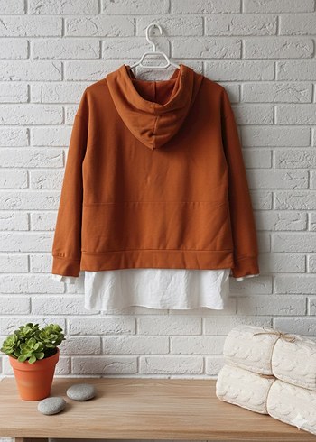 Bej Rahat Kesim Kadın Sweatshirt - Görsel 2