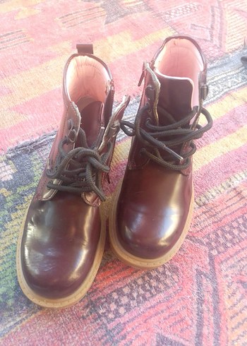 Bordo Deri Erkek Çocuk Botu - Görsel 7