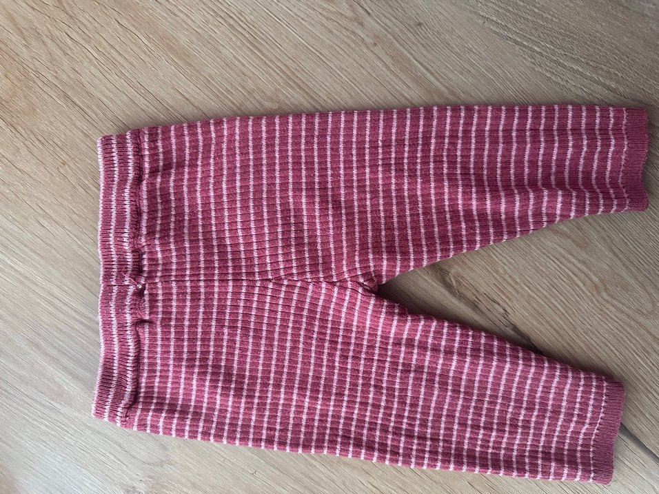 Düğmeli Bordo Bebek Tayt - Görsel 3