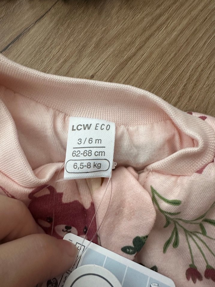 2.5 tog LC Waikiki Pembe Baskılı Fermuarlı Kız Bebek Uyku Tulumu - Görsel 4