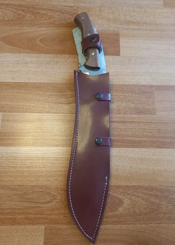 Beden kahverengi Renk 40cm boyunda Kahverengi Saplı Kılıflı Gri Bıçak