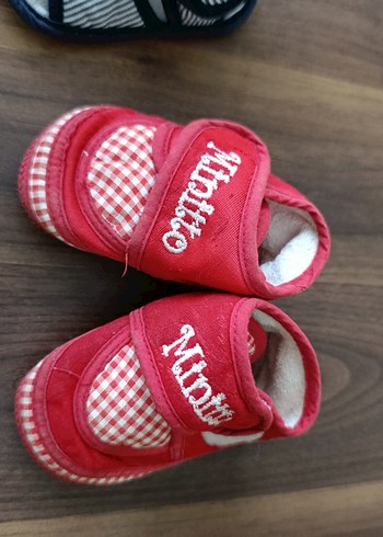 Çocuk İlk Adım Ayakkabıları - Çok Renkli, Cırt Cırtlı - Görsel 5