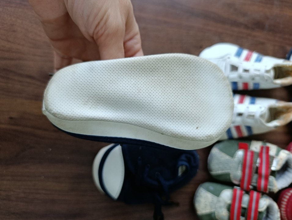 Çocuk İlk Adım Ayakkabıları - Çok Renkli, Cırt Cırtlı - Görsel 2