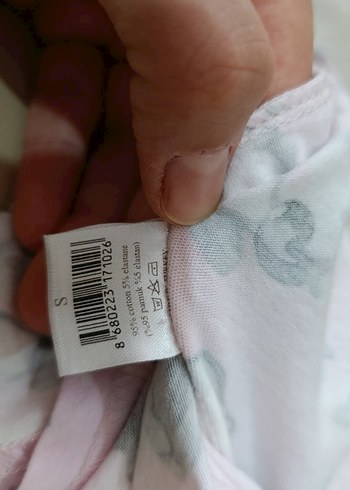 Pembe Baskılı Hamile ve Emzirme Gecelik - Görsel 4